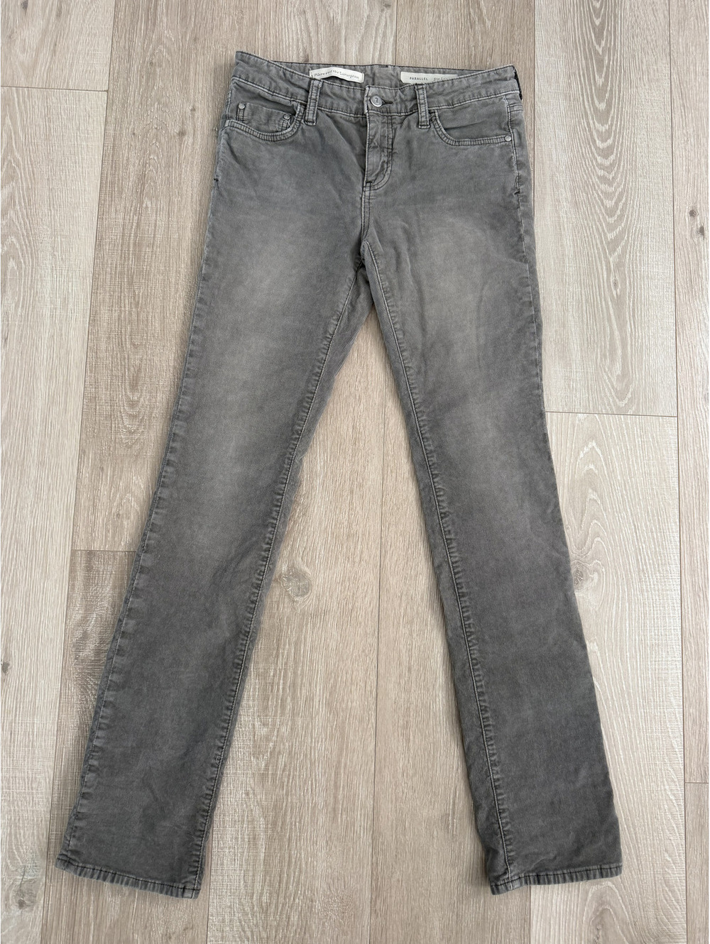 Pietro and the Letterpress Parallel Gray Corduroy Pants Size 27